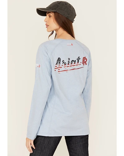 Ariat Women's FR Air Bolt Logo Long Sleeve Graphic T-Shirt