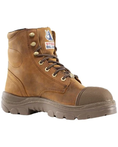 Steel Blue Men's 6" Argyle Scuff Lace-Up Work Boots - Toe