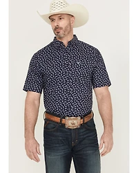 Ariat Men's Cian Paisley Print Short Sleeve Button-Down Western Shirt