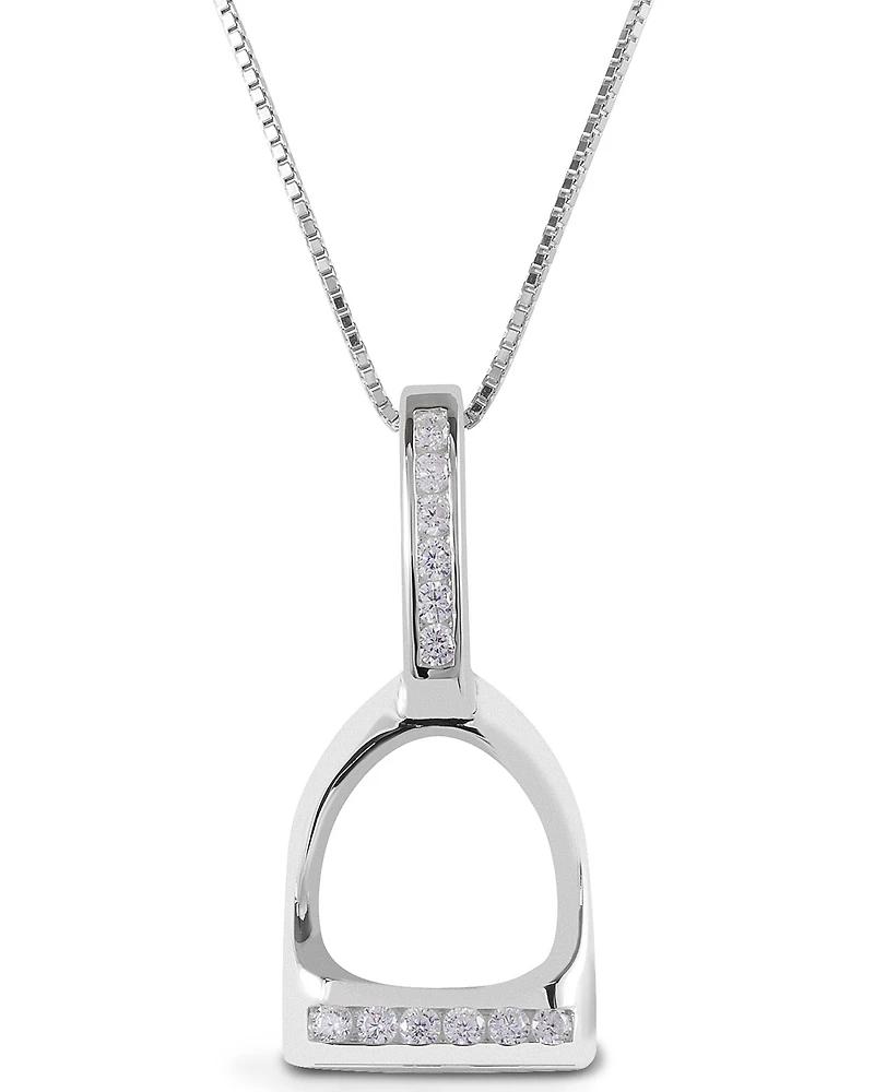 Kelly Herd Women's Large English Stirrup Necklace