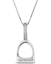 Kelly Herd Women's Large English Stirrup Necklace