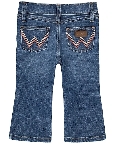 Wrangler Infant Girls' Dark Wash Bootcut Denim Jeans