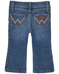 Wrangler Infant Girls' Dark Wash Bootcut Denim Jeans