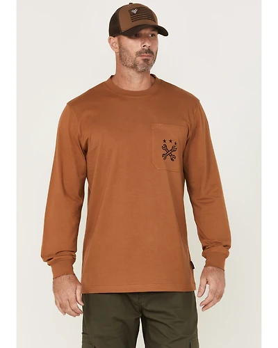 Hawx Men's Wrenches Embroidered Pocket Long Sleeve Work T-Shirt