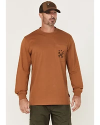 Hawx Men's Wrenches Embroidered Pocket Long Sleeve Work T-Shirt
