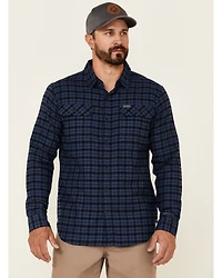 Columbia Men's Flare Gun Small Plaid Print Long Sleeve Button Down Western Flannel Shirt