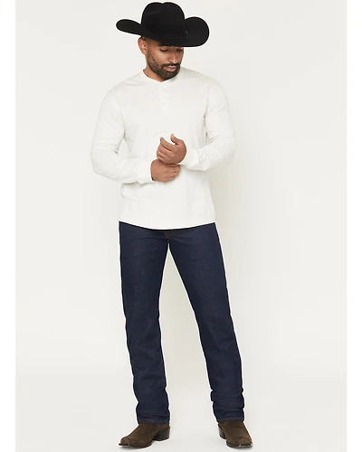 Levi’s Men’s 557 Rocky Rinse Dark Wash Western Straight Denim Jeans
