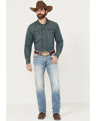Cody James Men's Montoya Wash Jackson Slim Straight Stretch Denim Jeans