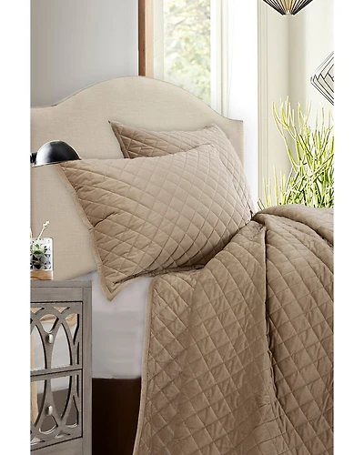 HiEnd Accents Velvet 3pc Quilt Set - Queen