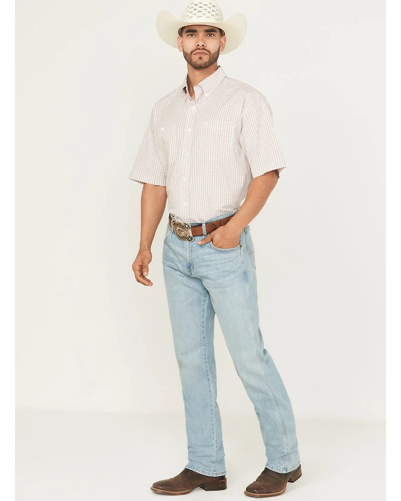 Wrangler Retro Men's 88MWZ Mendenhall Light Wash Slim Straight Stretch Denim Jeans