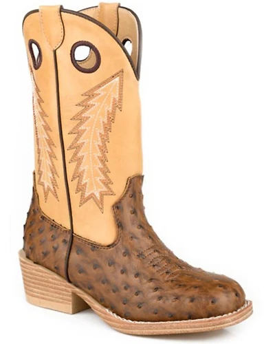 Roper Little Boys' Walker Bumps Western Boots - Square Toe