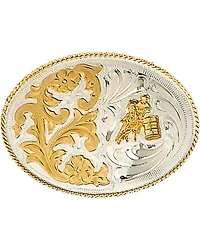 Western Express Women's Silver German Barrel Belt Buckle