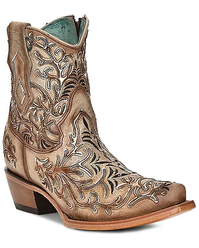 Corral Women's Overlay Western Booties - Snip Toe