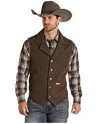 Powder River Outfitters Men's Heather Grey Montana Wool Vest
