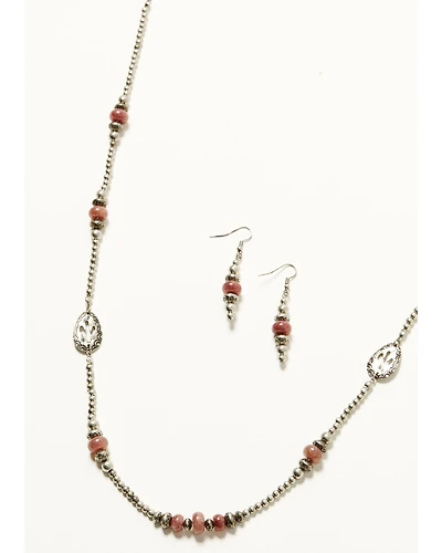 Shyanne Women's Strawberry Skies Stamped Cactus Jewelry Set - 2 Piece