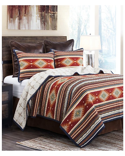 HiEnd Accents Del Sol Full/Queen Quilt Set - 3 Piece