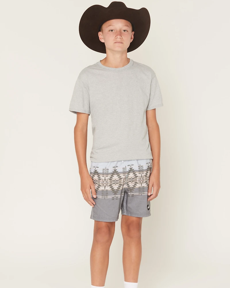 Hooey Boy's Southwestern Print Board Shorts
