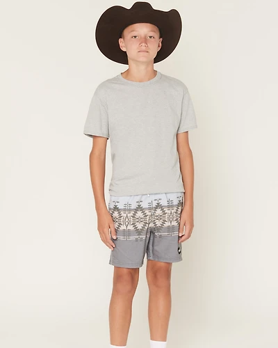Hooey Boy's Southwestern Print Board Shorts