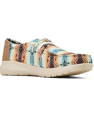 Ariat Men's Hilo Southwestern Print Casual Shoes - Moc Toe