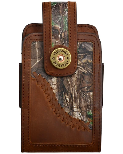 3D Men's 12 Gauge Camo Leather Smartphone Holder