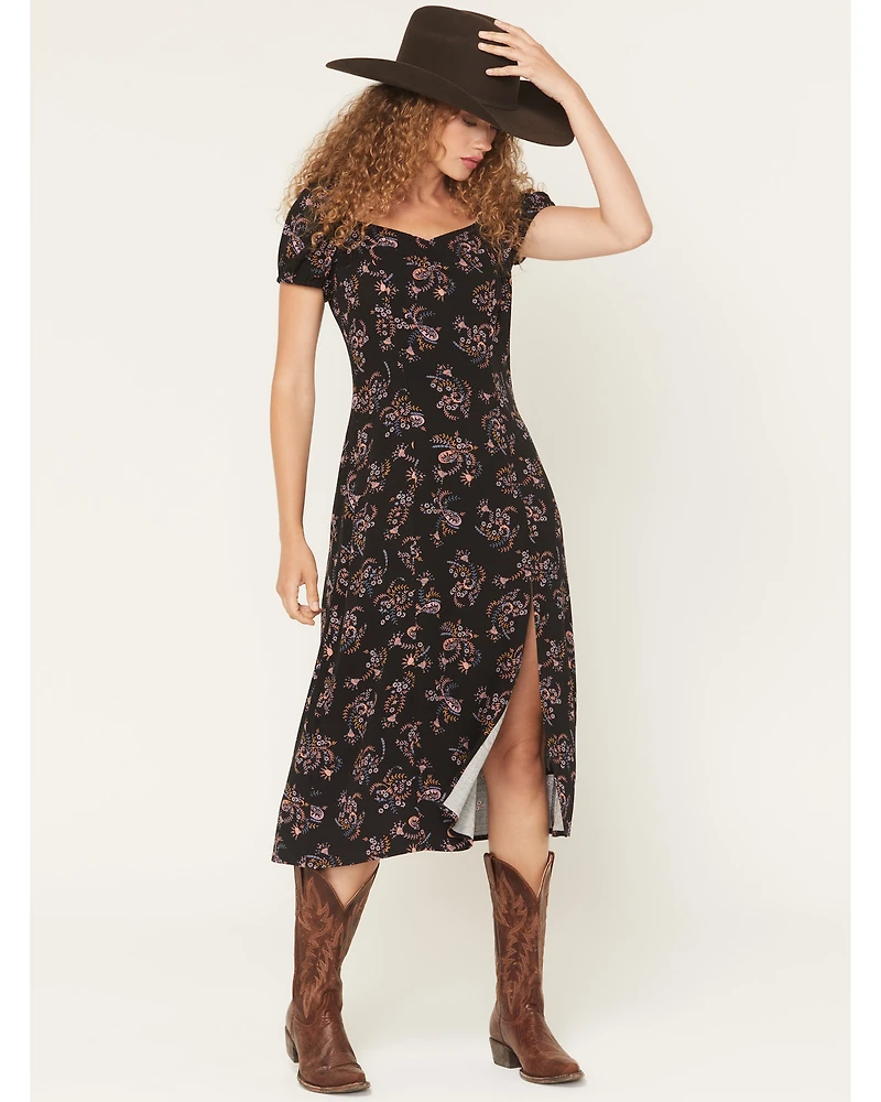 Idyllwind Women's Bethany Flutter Sleeve Midi Dress