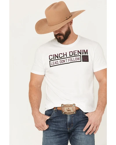 Cinch Men's Lead Don't Follow Short Sleeve Graphic T-Shirt
