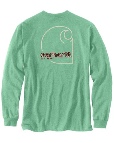 Carhartt Men's Loose Fit Heavyweight Long Sleeve Graphic Pocket T-Shirt