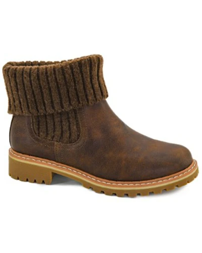 Corkys Women's Quiver Cuffed Booties - Round Toe