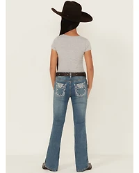 Shyanne Girls' Shayla Bootcut Embroidery Stretch Denim Jeans