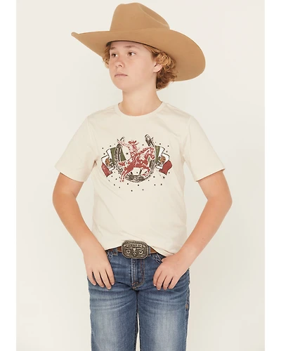 Sable Sky Boys' Mexico Flag Short Sleeve Graphic T-Shirt