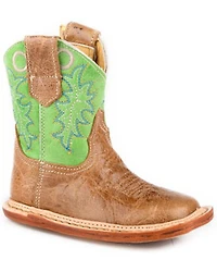Roper Infant Boys' Cowbabies Ride Em' Cowboy Western Boots - Broad Square Toe