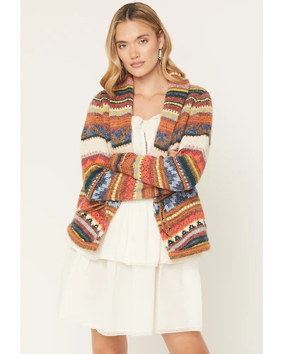 Cotton & Rye Women's Striped Cardigan