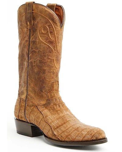 Dan Post Men's Exotic Caiman Makara Tall Western Boots - Round Toe