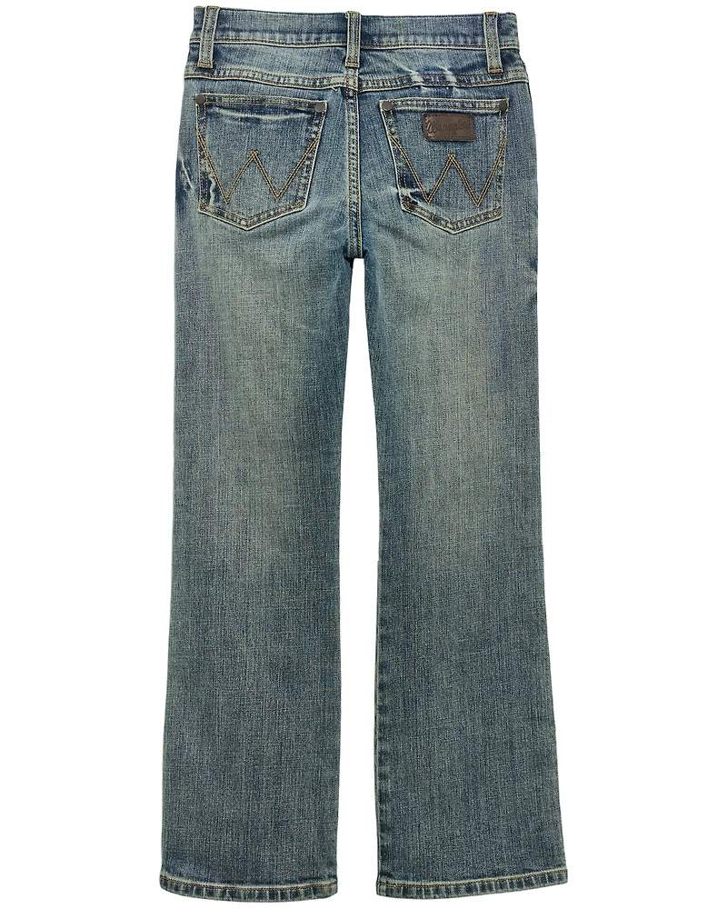 Wrangler Retro Boys' Medium Wash Bootcut Stretch Denim Jeans
