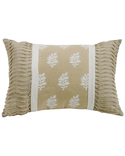 HiEnd Accents Oblong Rouching Ends Pillow