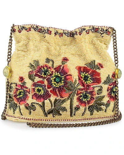 Mary Frances Women's In The Wild Gathered Mini Bucket Crossbody Handbag