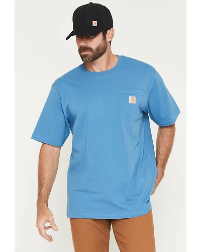 Carhartt Men's Loose Fit Heavyweight Logo Pocket Work T-Shirt