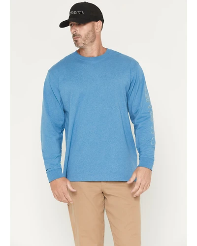 Carhartt Men's Loose Fit Heavyweight Long Sleeve Logo Graphic Work T-Shirt