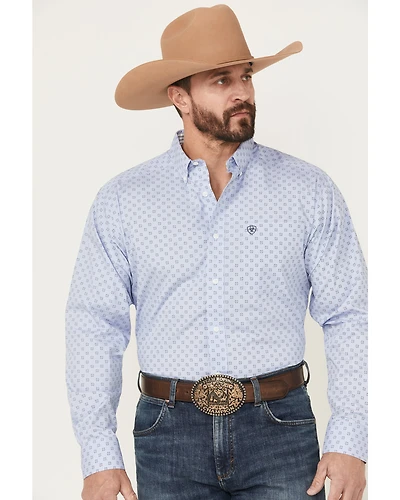 Ariat Men's Otello Geo Print Wrinkle Free Long Sleeve Button-Down Western Shirt