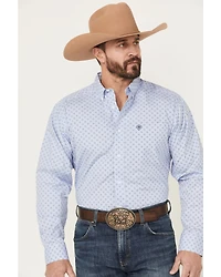 Ariat Men's Otello Geo Print Wrinkle Free Long Sleeve Button-Down Western Shirt