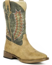 Roper Boys' Arrowheads Western Boots - Square Toe