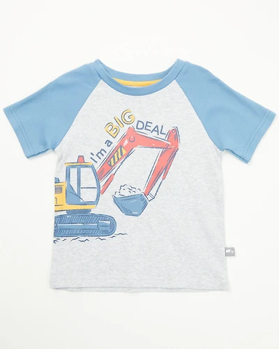 Rugged Bear Toddler Boys' I'm A Big Deal Short Sleeve Graphic T-Shirt