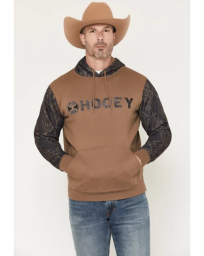 Hooey Men's Legendary Southwestern Sleeve Block Hooded Sweatshirt