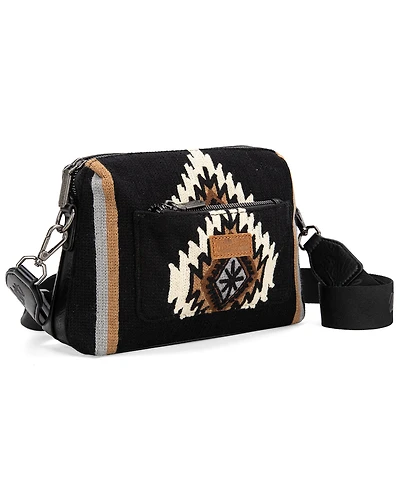 Wrangler Women's Daenery's Winter Southwestern Knitted Crossbody Bag