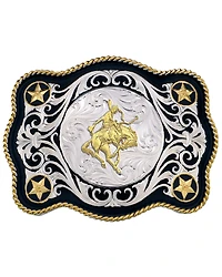 Montana Silversmiths Men's Scalloped Sheridan Belt Buckle