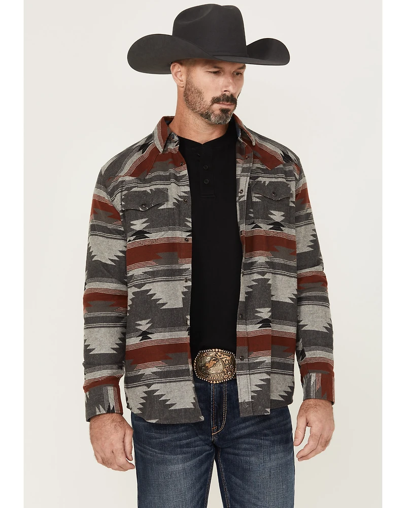 Cody James Men's Atoka Southwestern Print Long Sleeve Snap Western Shirt
