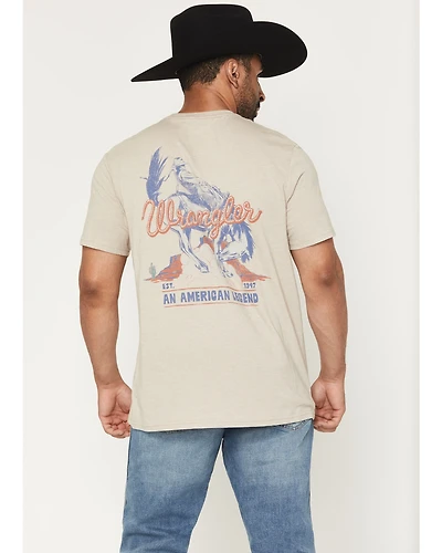 Wrangler Men's American Cowboy Short Sleeve Graphic T-Shirt
