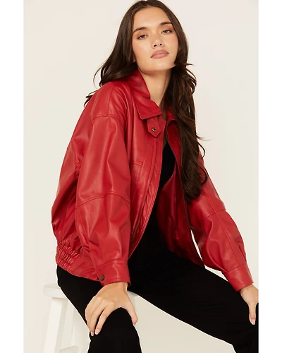Revel Women's Faux Leather Jacket