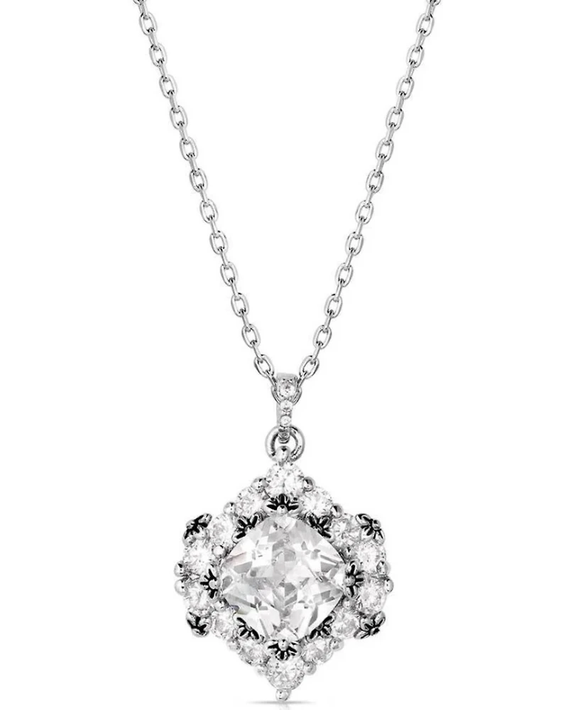 Montana Silversmiths Women's Refined Light Crystal Necklace
