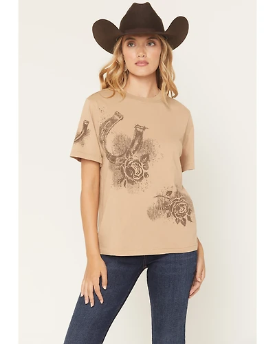 Shyanne Women's Icon Horseshoe Short Sleeve Boyfriend Graphic Tee